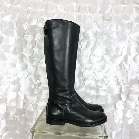 Jack Rogers Shoes - Jack Rogers 7 tall black leather riding boots back zip